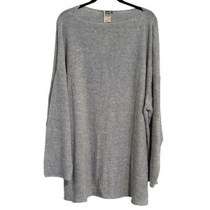 Industria Made in Italy Vintage Wool and Linen Blend Oversized Sweater NWT